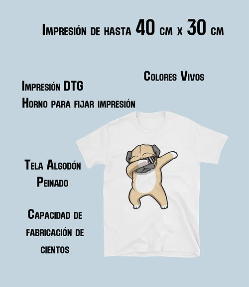 Playera básica DTG ALGODÓN